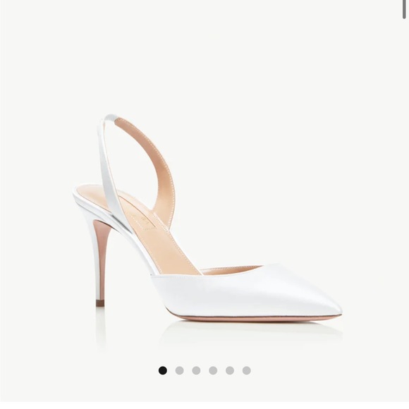So Nude Pump 85 by Aquazzura in White. Never worn. Size 36.5 - Picture 3 of 3